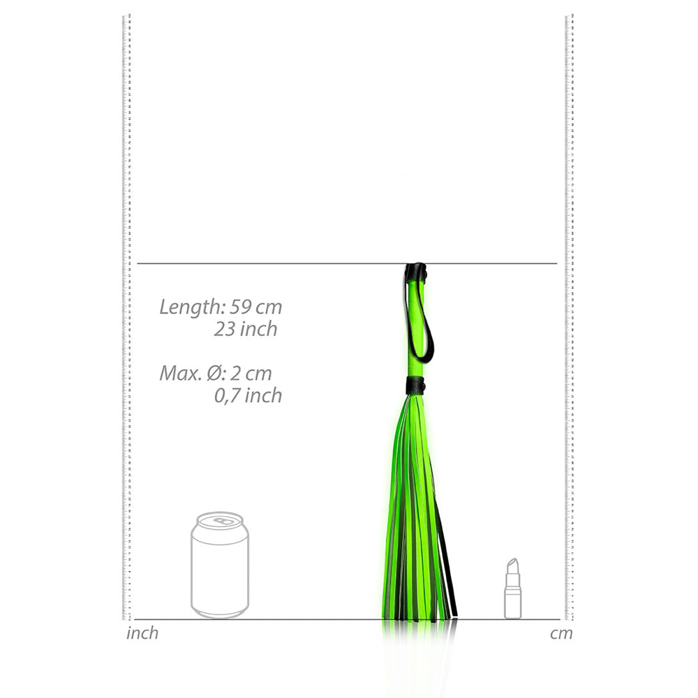Ouch! Flogger Glow In The Dark
