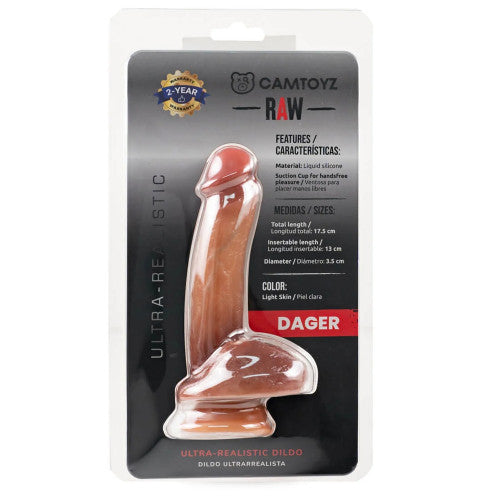 Raw Dager 5" Ultra Realistic Dildo – Compact & Lifelike for Intense Pleasure