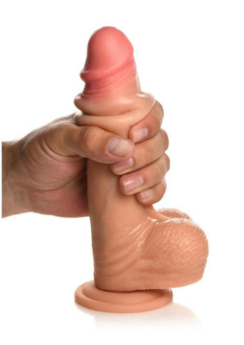 Jock Real Skin Silicone Dildo with Balls 8in – Unstoppable Satisfaction