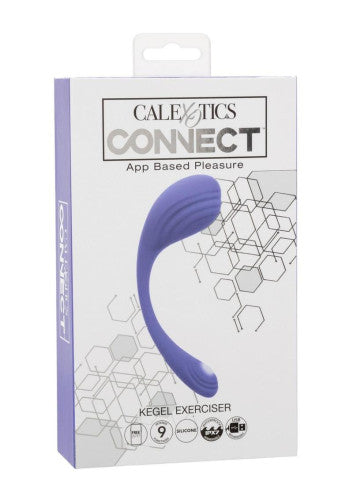 CalExotics Connect Kegel Exerciser Rechargeable Silicone App Compatible Stimulator with Remote Control