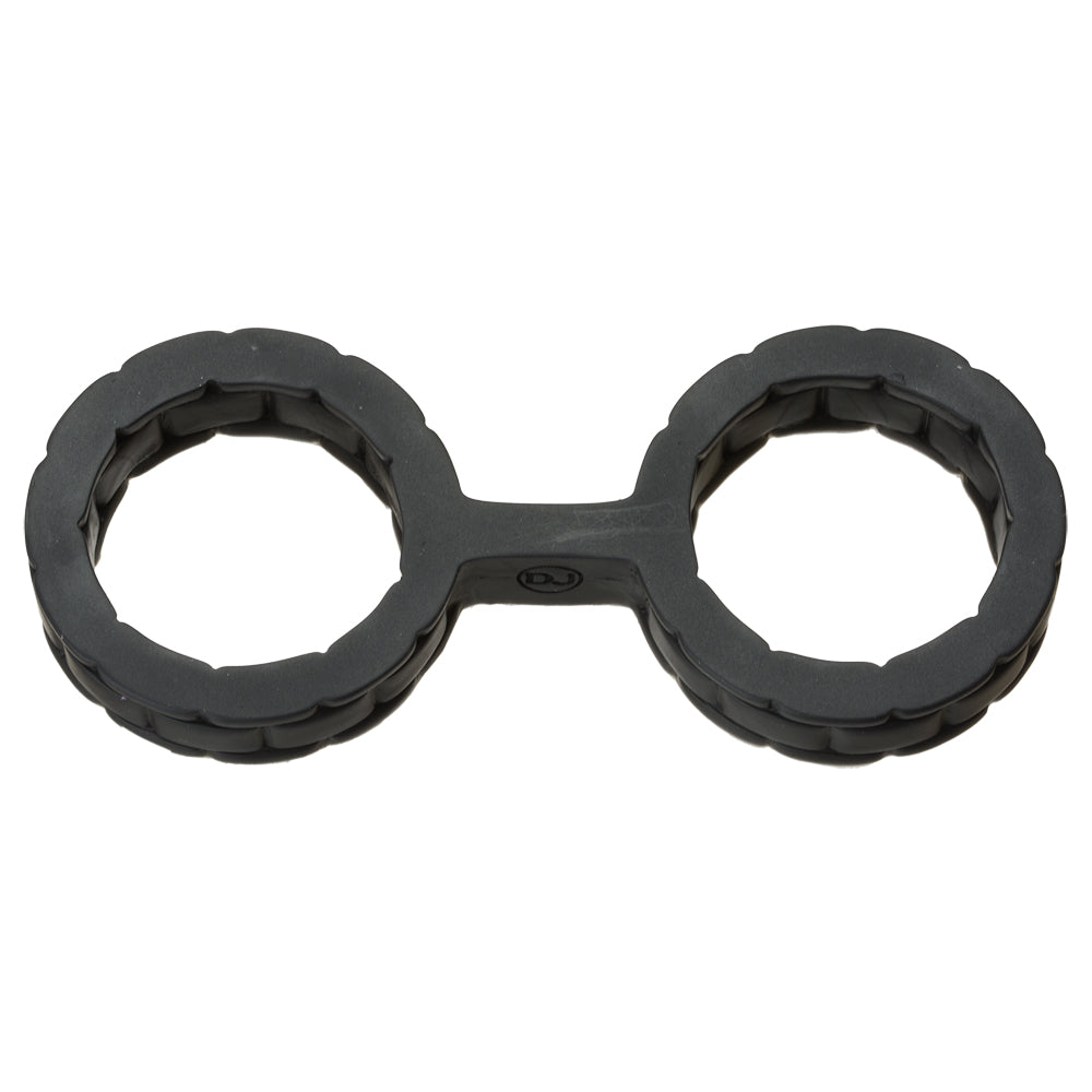 Japanese Bondage Silicone Cuffs Small Black