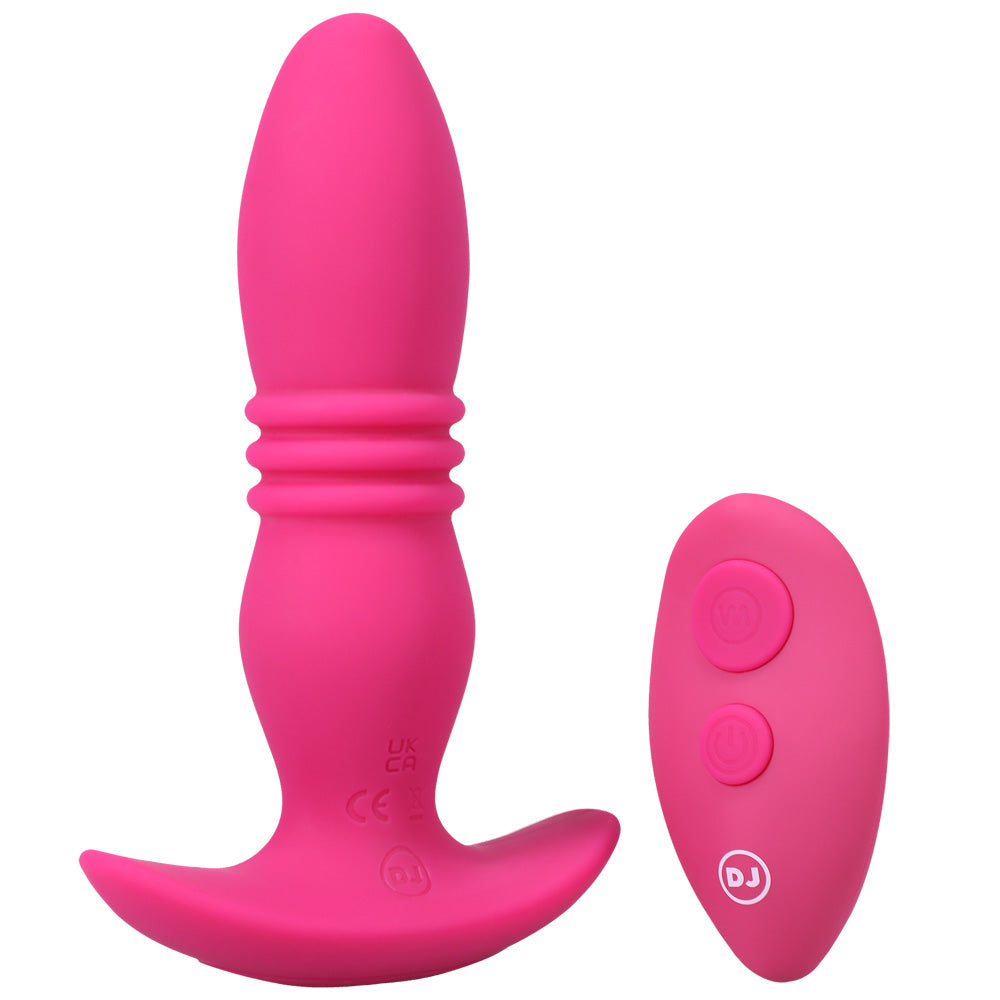 A-Play Rise Rechargeable Silicone Anal Plug with Remote – Pink