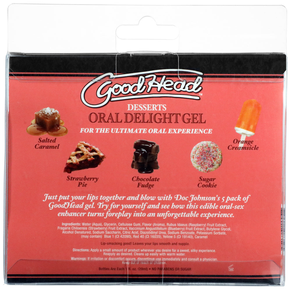 Goodhead Oral Delight Gel Desserts 5Pk 1 oz.