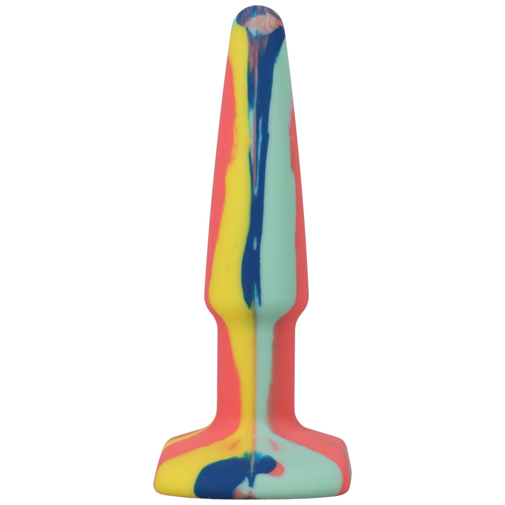 A-Play Groovy Silicone Anal Plug 4-Inch Sunrise