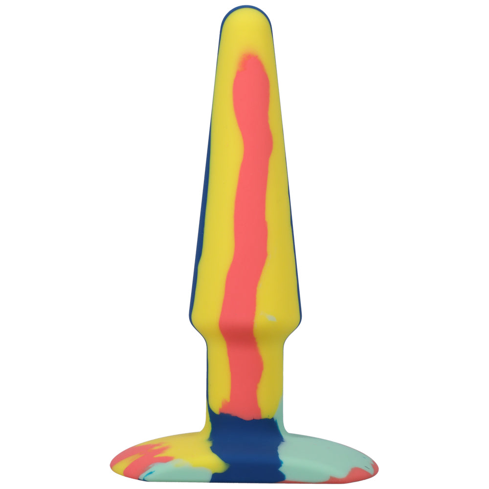 A-Play Groovy Silicone Anal Plug - 5-Inch Sunrise