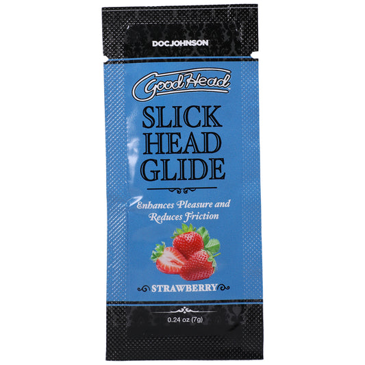 Goodhead Slick Head Glide Strawberry Lubricant - 0.24 oz, 48-Count Pack