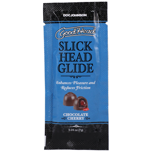 Goodhead Slick Head Glide Chocolate Cherry Lubricant – 48-Pack, 0.24 oz Each