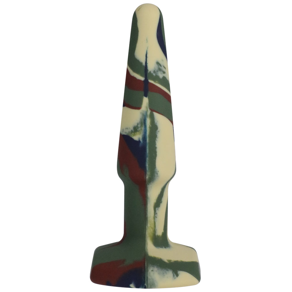 A-Play Groovy Silicone Anal Plug 4" Camouflage