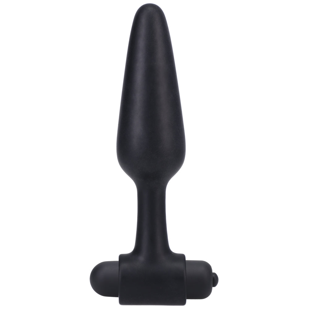 Vibrating Butt Plug In A Bag 5" Black