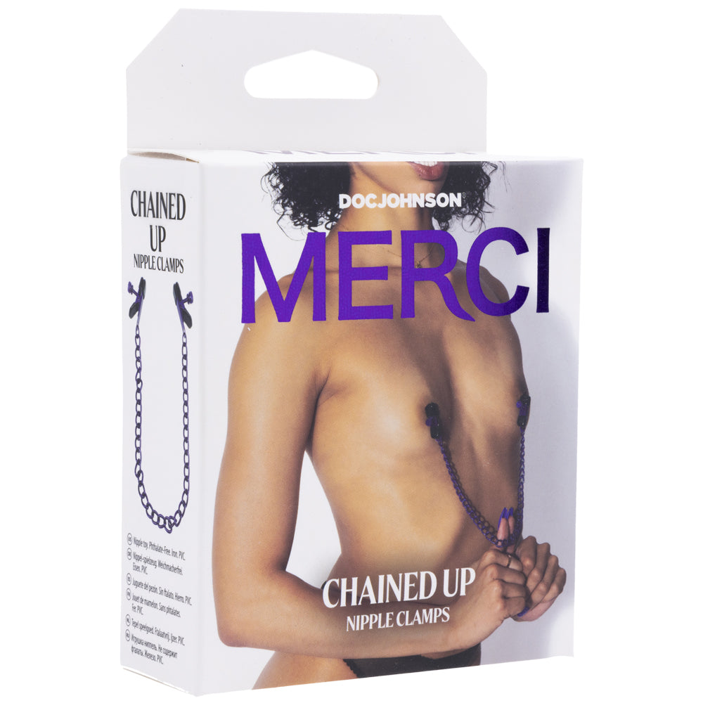 Merci Chained Up Nipple Clamps – BDSM Bondage Gear with Chain