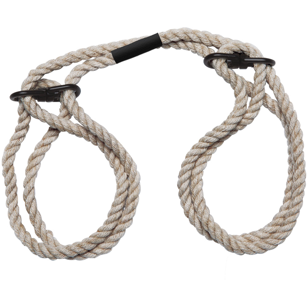 Merci Restrain 6mm Hemp Wrist Or Ankle Cuffs Natural