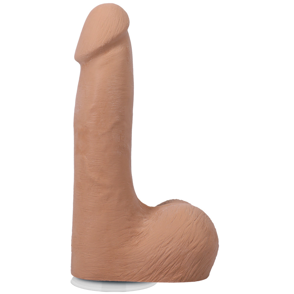 The Realistic Cock Ultraskyn 7" With Balls Caramel