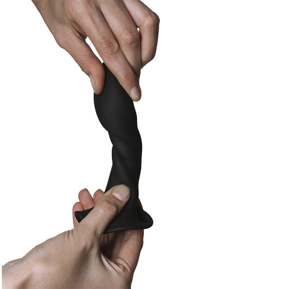 Adrien Lastic Hitsens 5 Dual Density Silicone Dildo Black