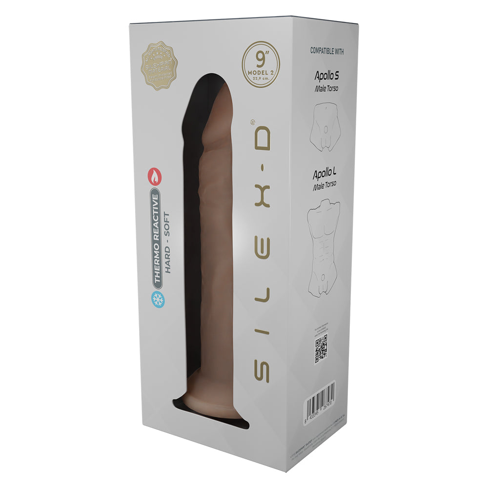 Silex-D Liquid Silicone Model 2 Dildo 9" Vanilla