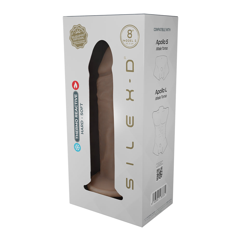Silex-D Liquid Silicone Model 2 Dildo 8" Vanilla