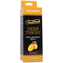 Goodhead Deep Throat Spray Mango Flavor 2 oz – Oral Intimacy Enhancer