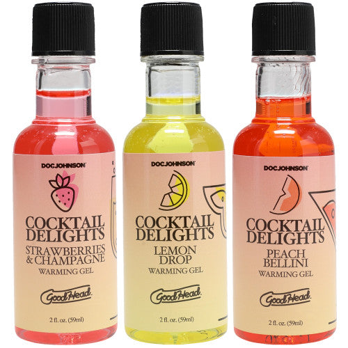 Goodhead Cocktail Delights 3pk 2 oz – Flavored Warming Oral Delight Gel