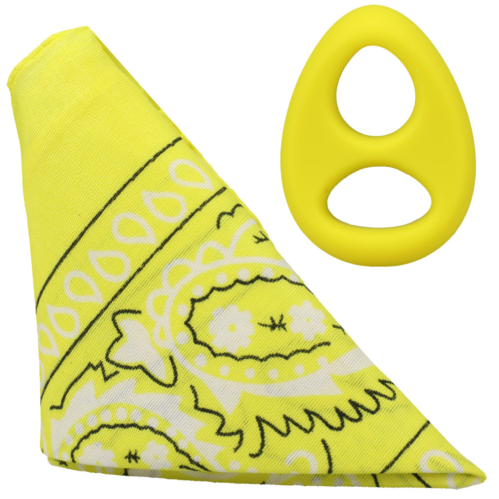 Rock Solid The Code Silicone C-Ring With Bandana Yellow/Black