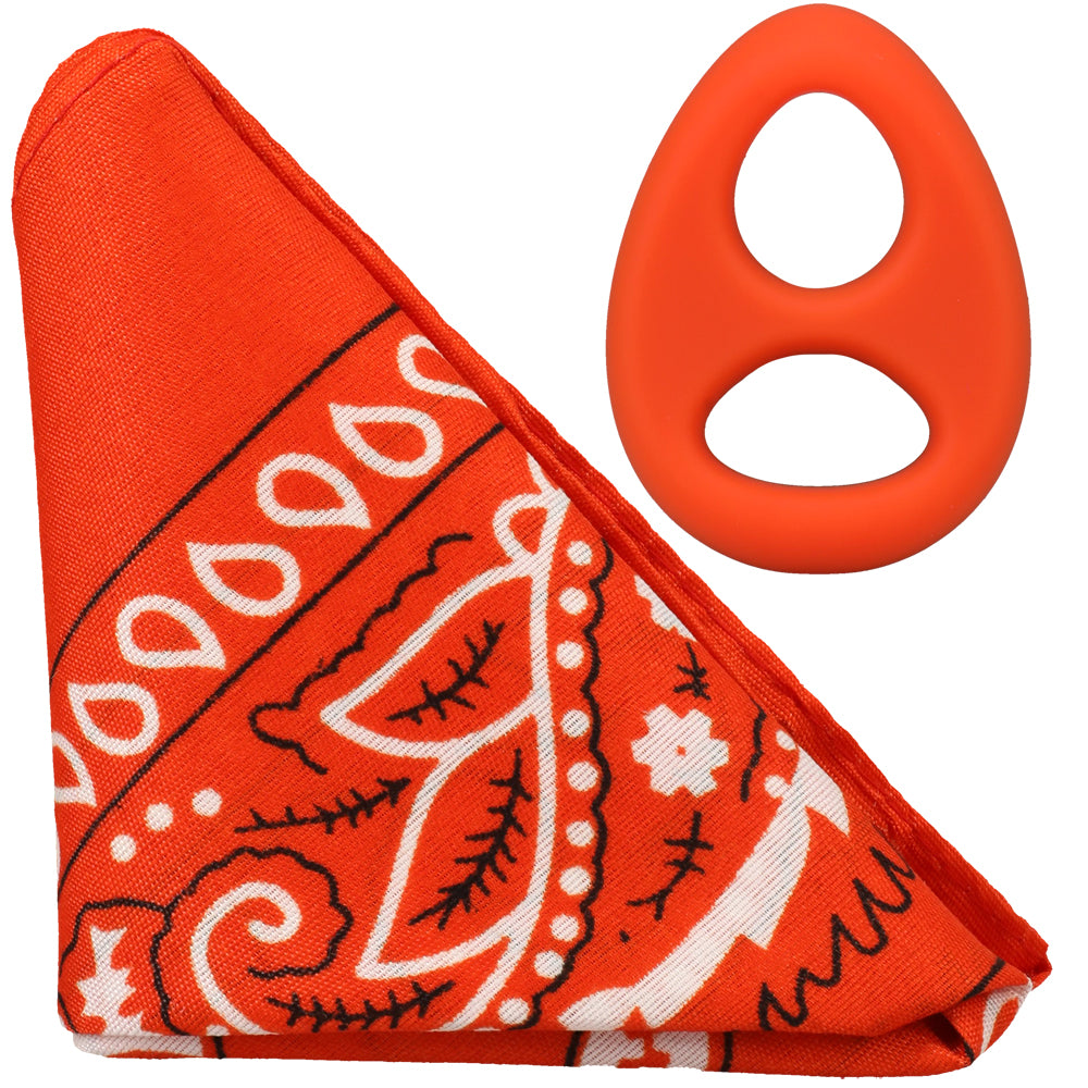 Rock Solid The Code Silicone C-Ring With Bandana Orange/Black