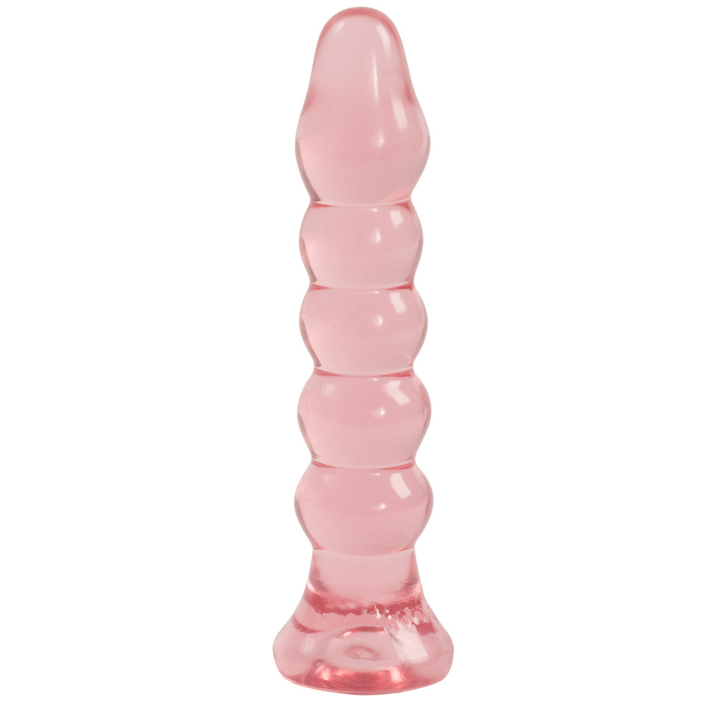 Crystal Jellies Pink Anal Plug - Silicone Butt Plug for Anal Pleasure