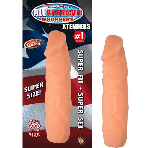 All American Whoppers Xtenders #1 Flesh - Premium Flesh-Colored Penis Extender Sleeve