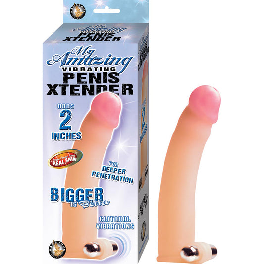 Amazing Vibrating Penis Xtender – White
