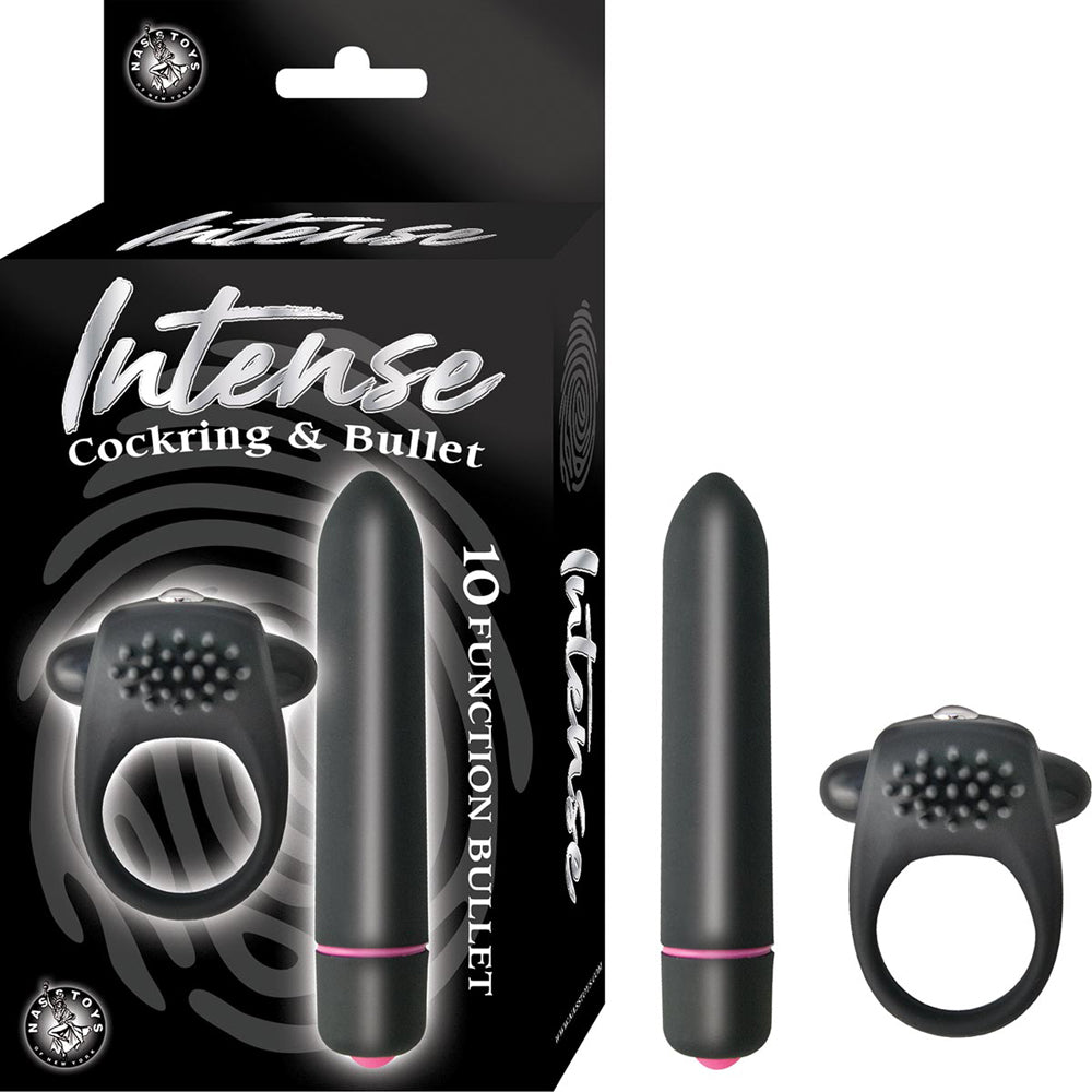 Intense Cockring & Bullet Black