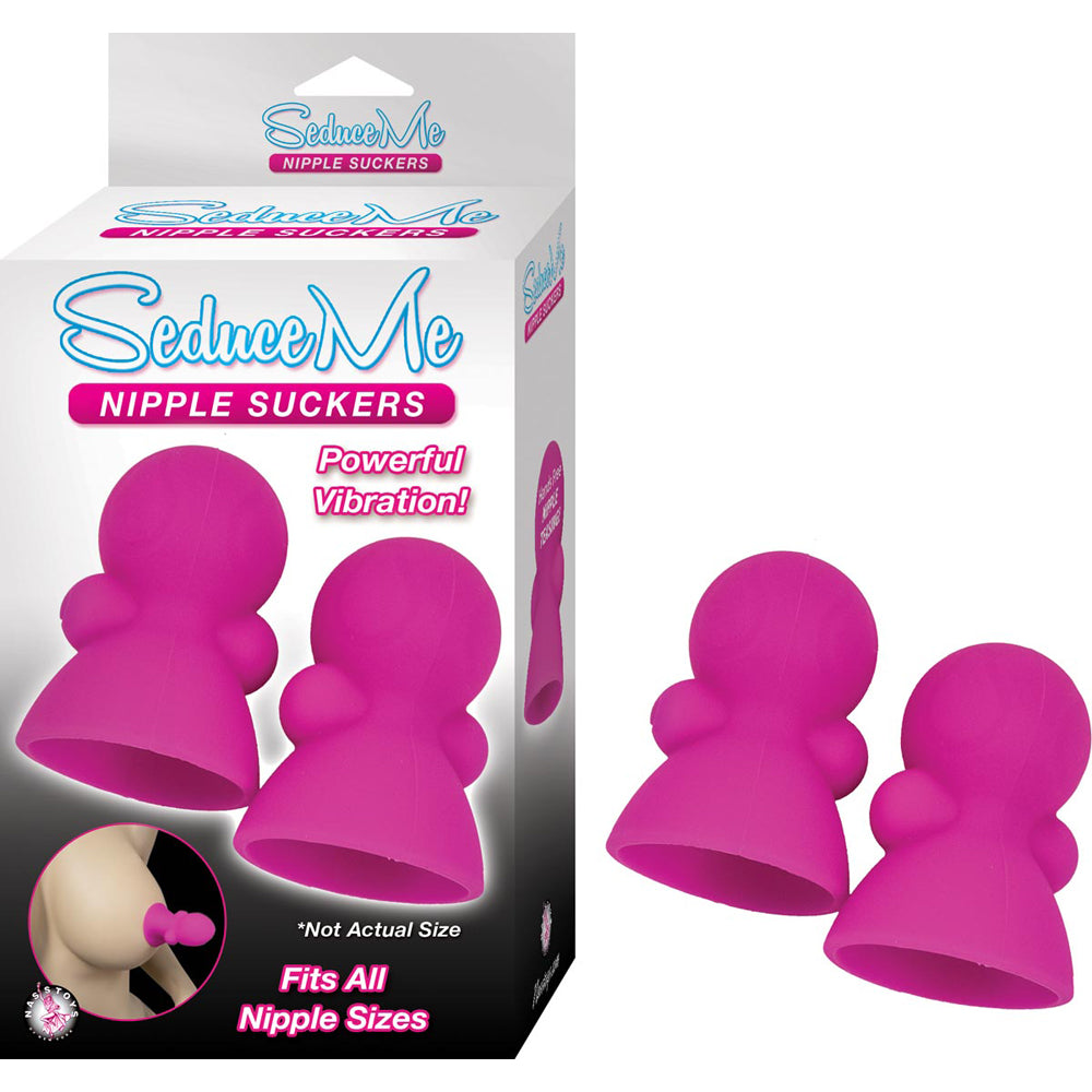 Seduce Me Pink Nipple Suckers – Nipple Suction Cups for Sensual Pleasure – Sex Toy