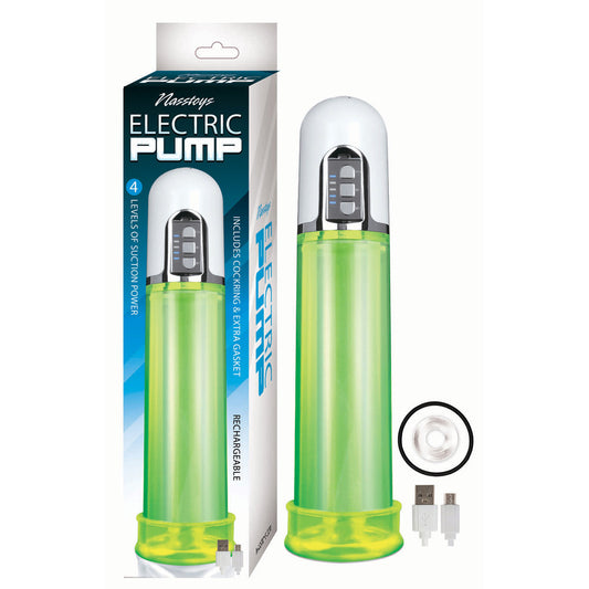 Green Electric Pump - Portable Air Pump for Tires, Balls and Inflatables