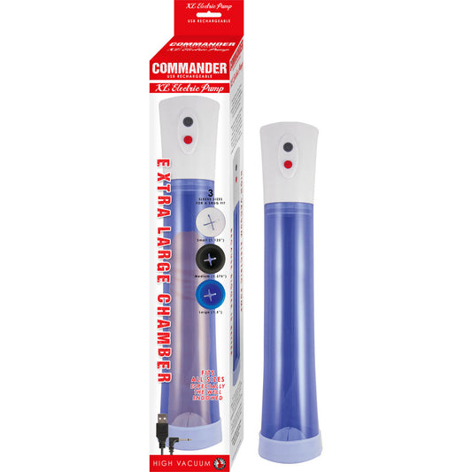 Commander Extra-Large Electric Air Pump - Blue Inflator