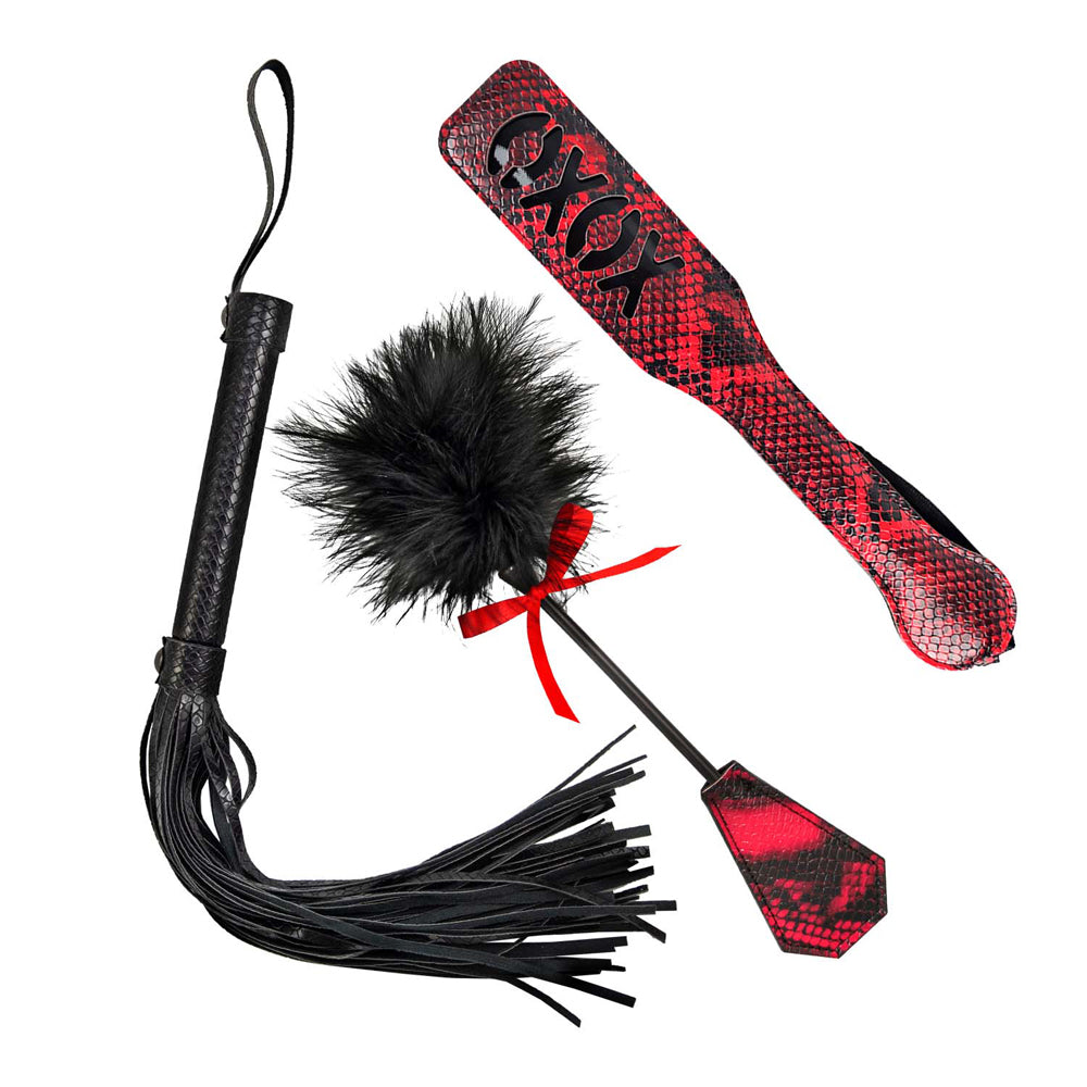 Lovers Kits Whip, Tickle & Paddle