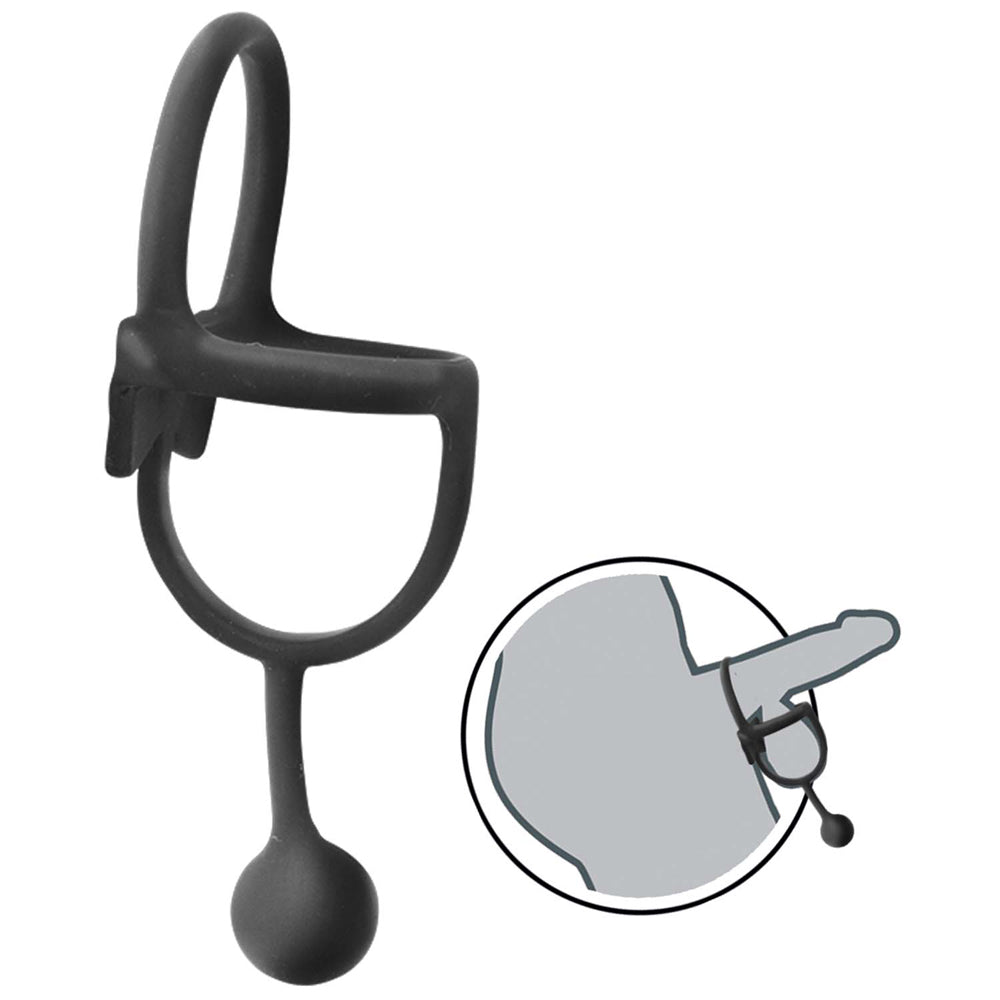 Black Enhancer Cock Rings 2-Pack for Men