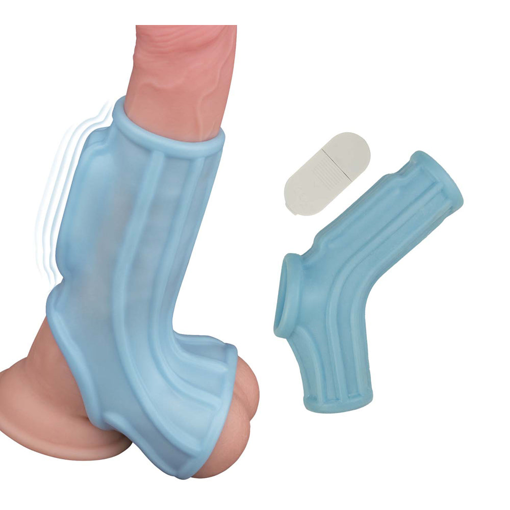Vibrating Wave Sleeve Blue