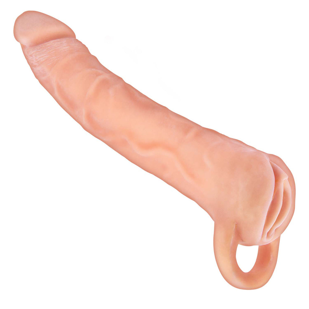 The Great Extender 2-In-1 9" Extender & Masturbator White