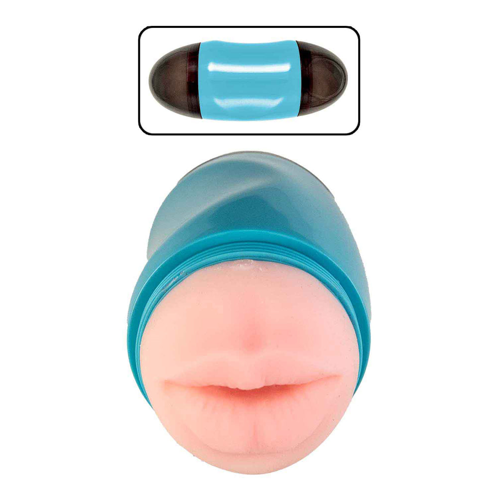 Delite Two-Way Mouth & Anal Toy – White