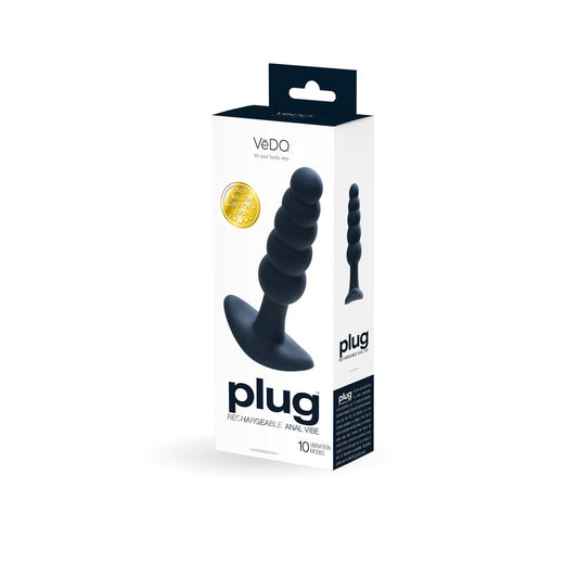 Plug Rechargeable Anal Plug Black