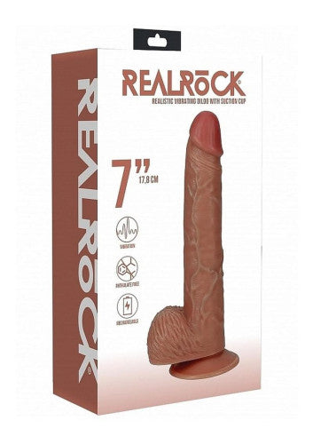 RealRock Vibrating Cock with Balls 7in – Intense Pleasure