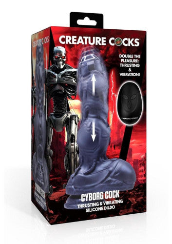Creature Cock Thrusting & Vibrating Rechargeable Silicone Dildo - Intense Thrusts & Powerful Stimulation