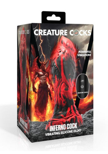 Creature Cocks Inferno Cock Vibrating Silicone Dildo - Intense Vibrations & Bold Stimulation