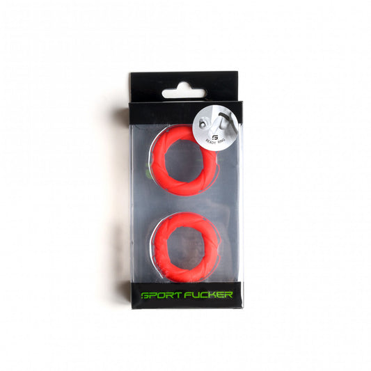 Red Sport Ready Rings by Fucker - Premium Rings