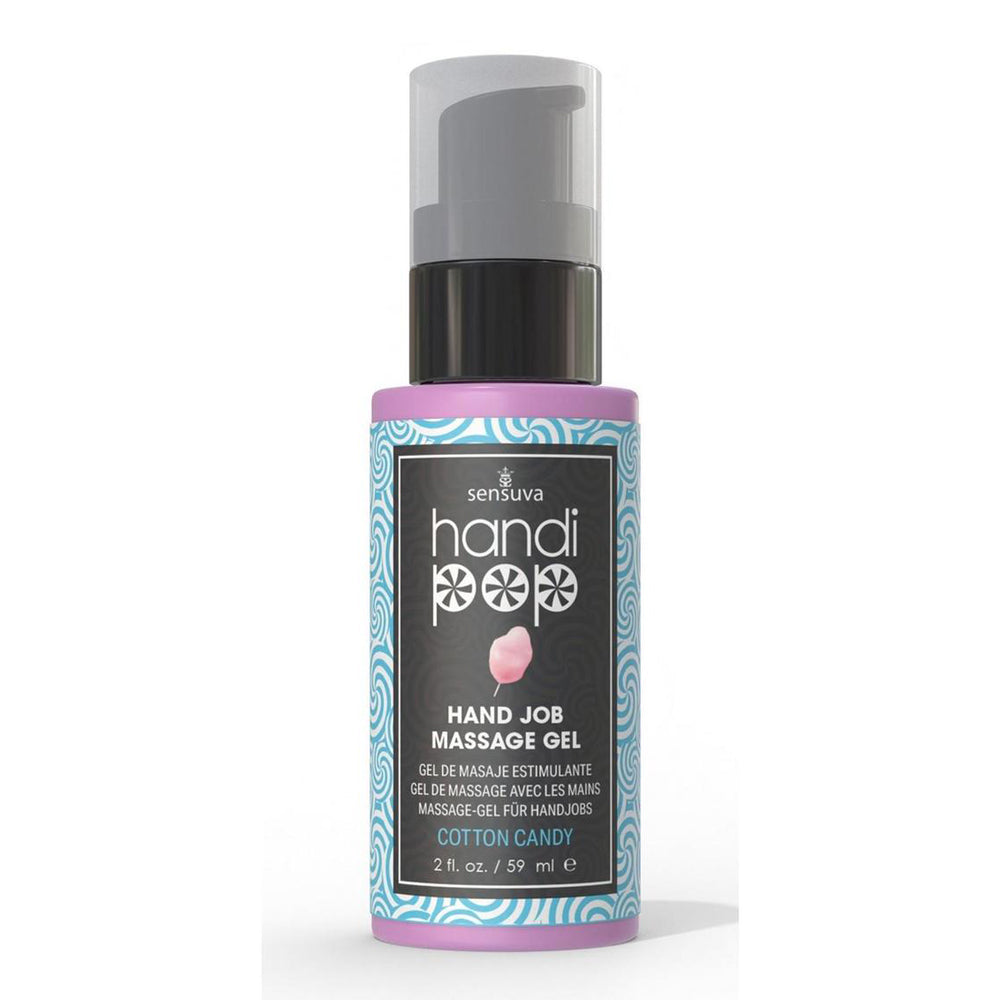 Handipop Edible Massage Gel Cotton Candy Flavor 2 oz Bottle