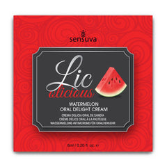 Lic-O-Licious Watermelon Oral Delight Cream - 6 ml Single-Use Packet