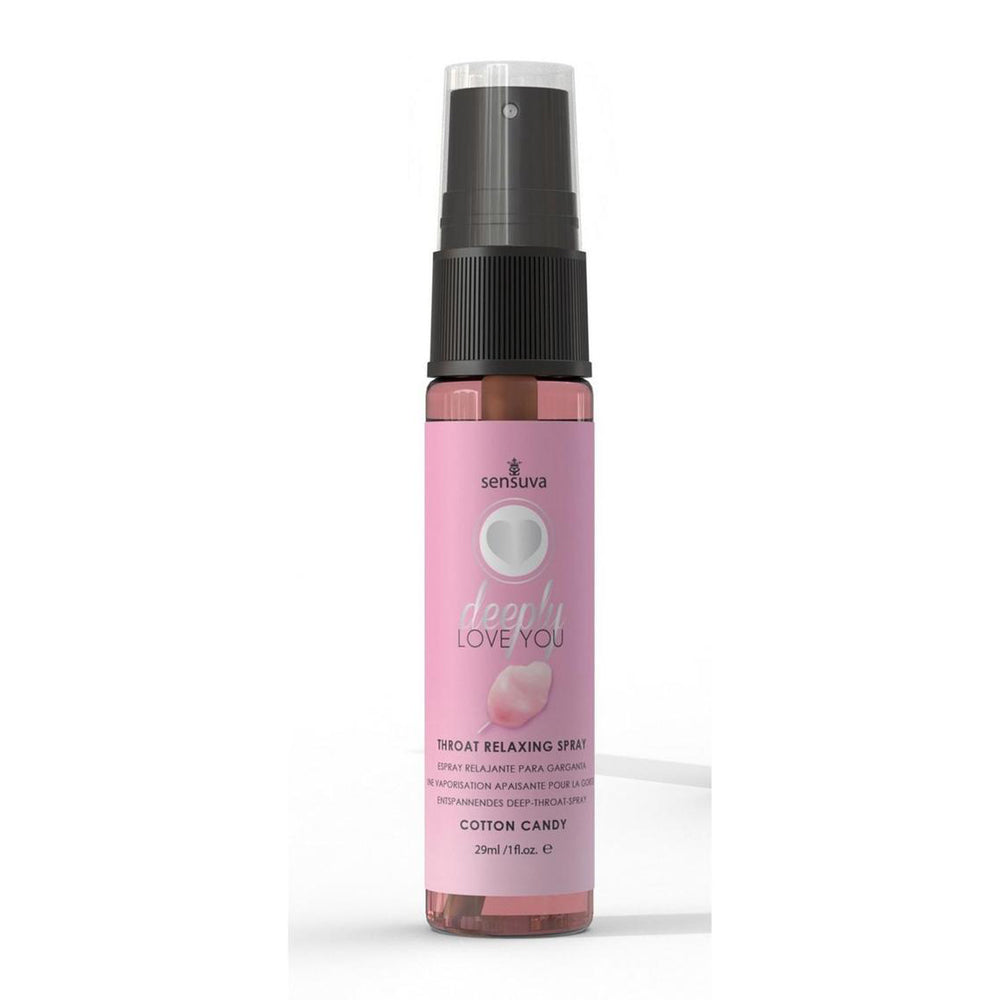 Deeply Love You Throat Relaxing Spray – Cotton Candy Flavor, 1 oz Bottle
