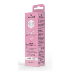 Deeply Love You Throat Relaxing Spray – Cotton Candy Flavor, 1 oz Bottle