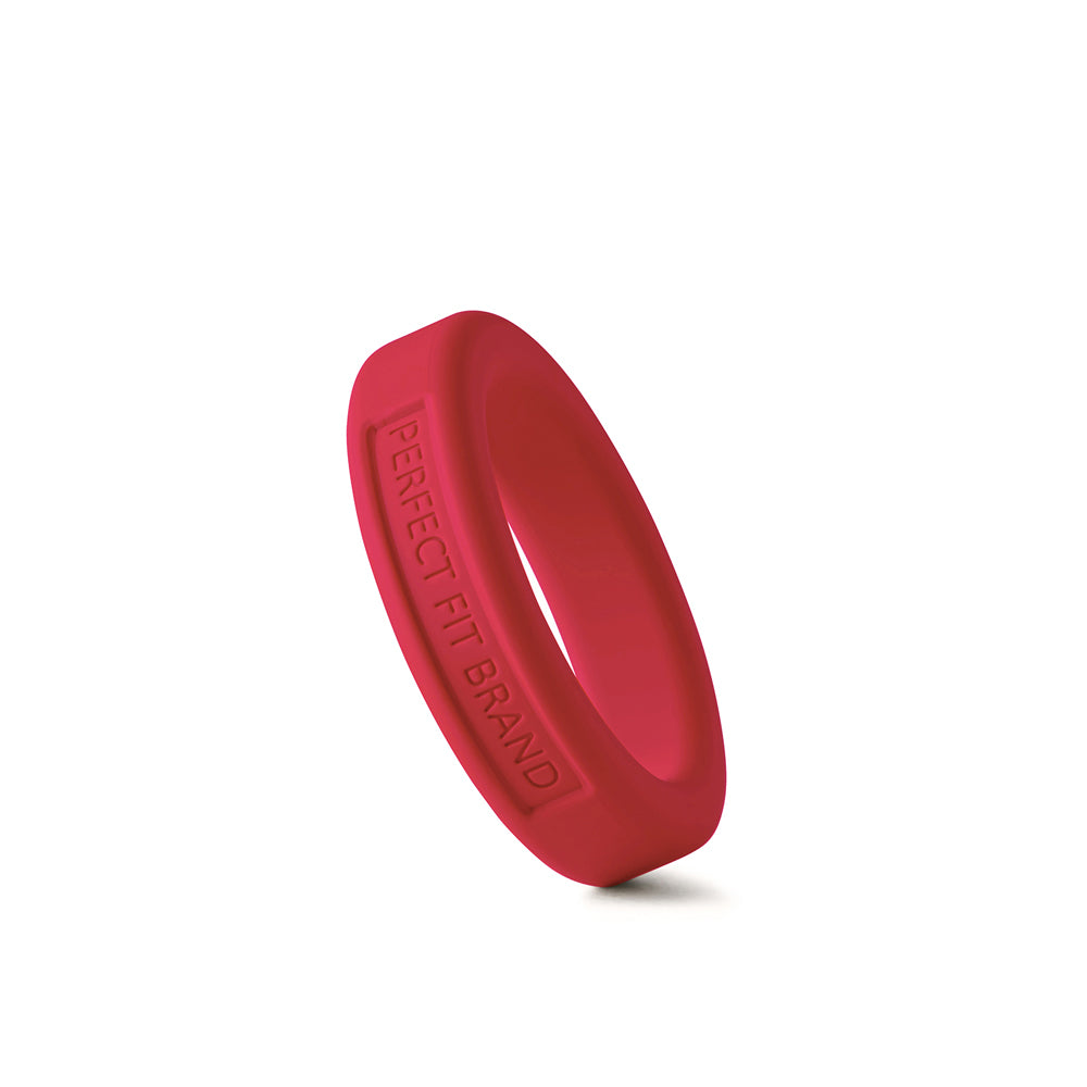 Silicone Penis Ring, Classic, 1.4 in (36 mm), Medium, Red, Stretchy