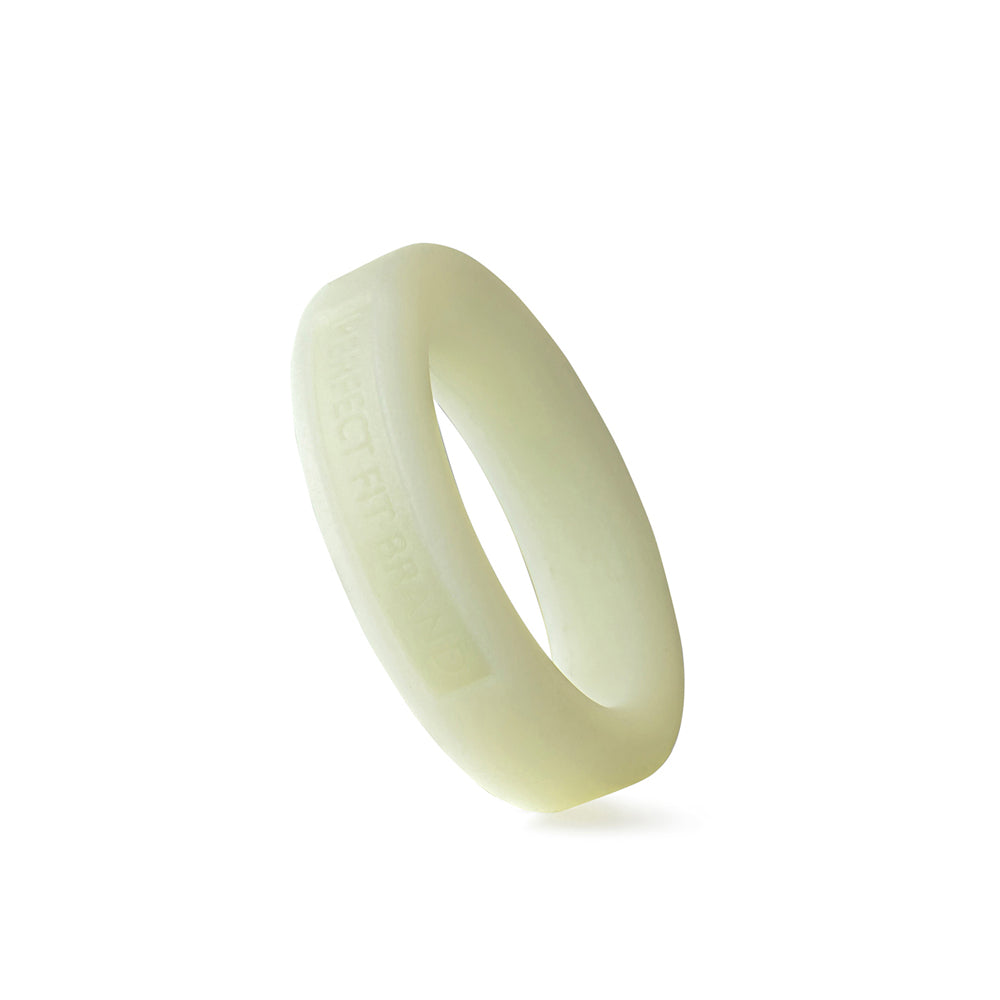 Silicone Penis Ring – Medium, 1.4 in (36 mm) Inner Diameter, Stretchy Glow-in-the-Dark, Classic