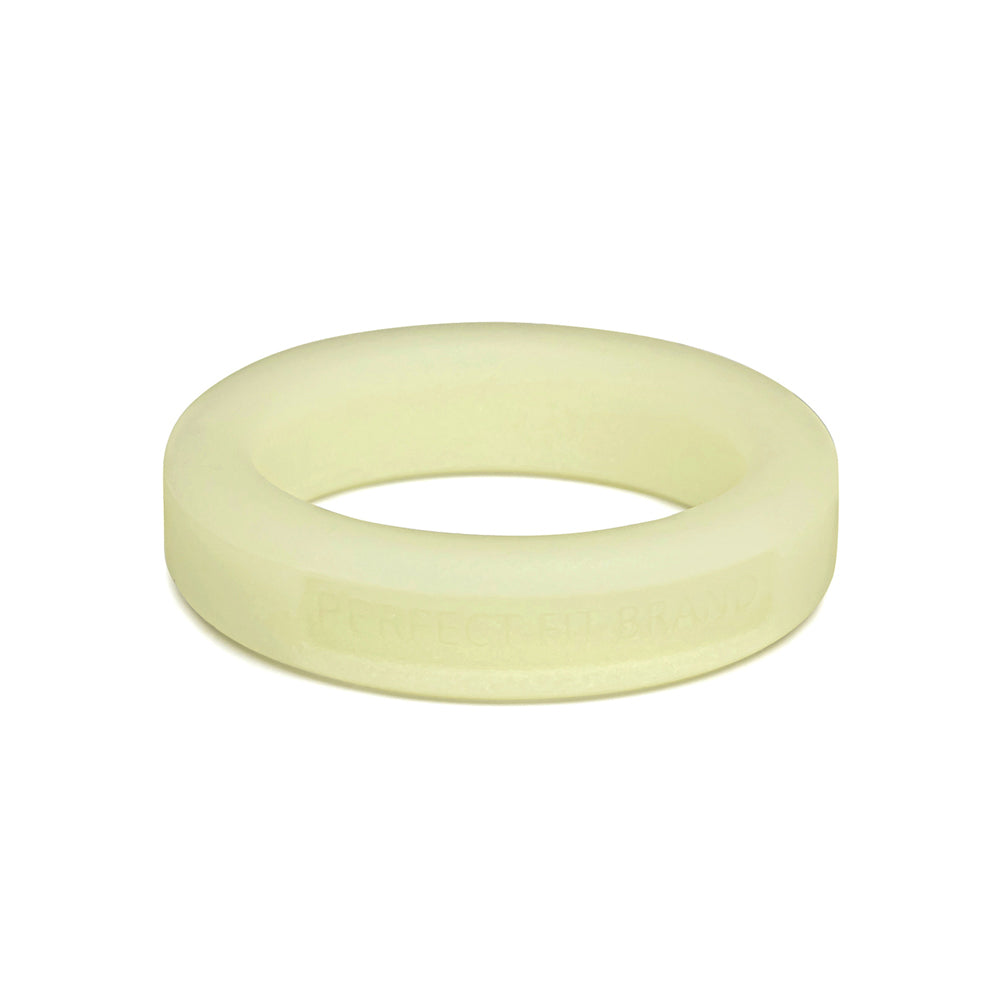 Silicone Penis Ring – Medium, 1.4 in (36 mm) Inner Diameter, Stretchy Glow-in-the-Dark, Classic
