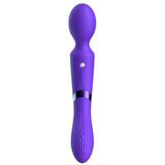De39 Double-Ended Luv Wand – Dark Purple Silicone Vibrator with Dual Pleasure Ends