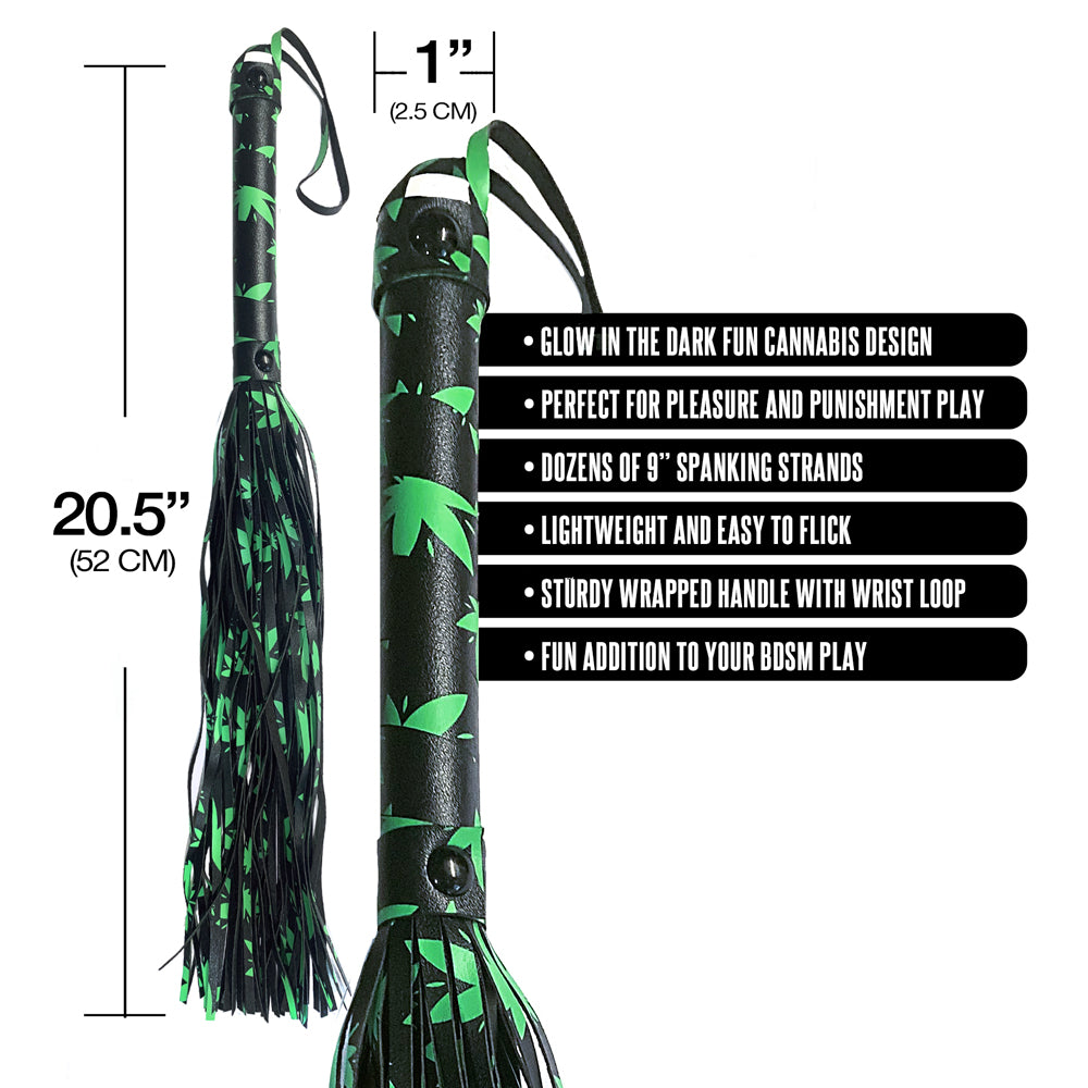 Stoner Vibes Chronic Collection Glow In The Dark Flogger