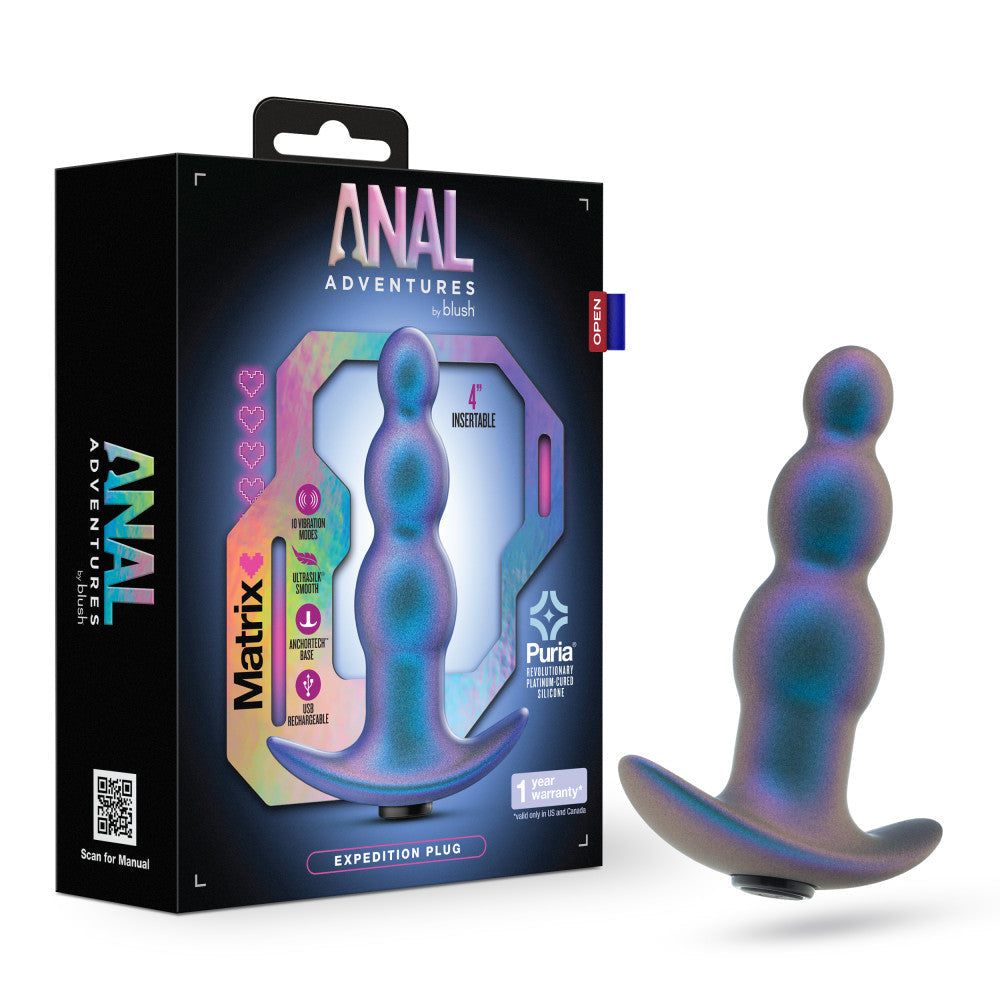 Anal Adventures Matrix Expedition Plug Lunar – Textured Anal Plug for Enhanced Stimulation